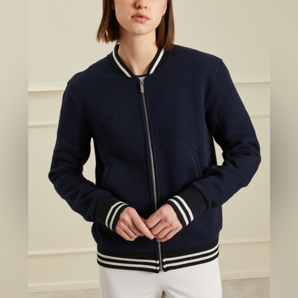 Marella Label-replaced with Intrend Cotton Jacket Size:S US 4/6 Dark Blue Spring